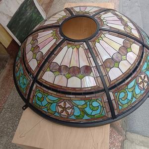Cúpula de Vidrio Sólido Personalizada, Estilo Tiffany, Estilo Europeo, Vidrio Emplomado de Alta Transmitancia de Luz, Iluminación Decorativa para Techo - Product Image 3