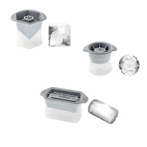 Lebensmittelechte Silikon-Eiswürfelform Einzelne 6-Fach-Eiswürfelform Große Hockey-Puck-Silikonform - Product Image 5