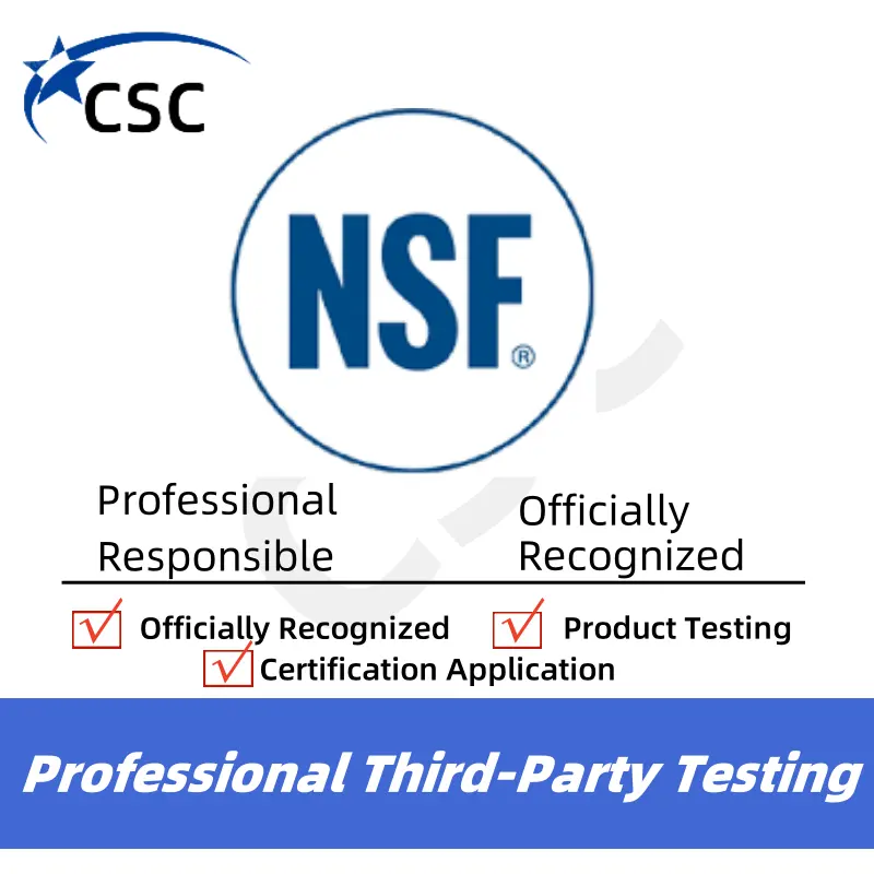 NSF認定輸出サードパーティテスト包括的なテストおよび認定サービス