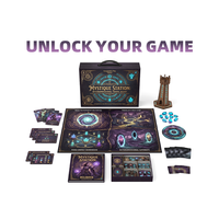 Boîtier de luxe pour RPG avec gaufrage 3D multi-niveaux, finition narrative anti-reflet de qualité ICTI FSC pour étui de protection haut de gamme pour jeux de stratégie