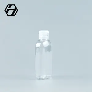 100Ml Botol Tutup Flip Losion Tangan Kosmetik Bulat Sekali Pakai Kustom Dalam Jumlah Besar