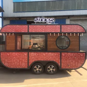 Cheap 22 Ft Food Truck Pizzeria With Car