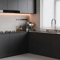 Îlot de cuisine et salle à manger intégrés de luxe moderne, mobilier sur mesure pour toute la maison, idéal pour la rénovation résidentielle et les projets immobiliers