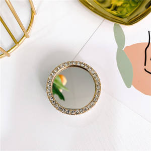 Корейский инкрустированный Алмазный зеркальный кронштейн с инкрустацией в стиле инкрустации для Iphone, держатель для мобильного телефона с клейким креплением на палец для Samsung - Product Image 4