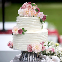 Tiges de roses et de dahlias artificiels en soie, réalistes et faites à la main, pour bouquets de mariage, baby shower, arrangements floraux de Noël