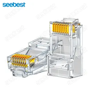 Seebest High Quality Ethernet Patch Cable Plug Rj45 Lan Network Cat 6 Cat6 Pure Copper 24awg Patch Cord