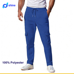 Pantalones Casuales de Verano para Hombre, Estilo con Cordón, Cintura Media, Corte Recto, Múltiples Bolsillos, Holgados, Ecológicos - Product Image 1