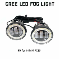 Feux antibrouillard Angel Eye blancs et jaunes 20W Plug & Play pour Infiniti FX35, conduite nocturne par temps mauvais, directement de l'usine