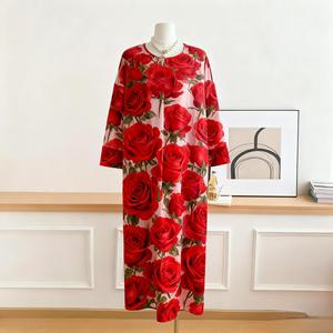 Nuevo Vestido Holgado de Moda <span class=keywords><strong>para</strong></span> <span class=keywords><strong>Mujer</strong></span> 2026 - Túnica Casual de Verano con Cuello Redondo, Vestido Minimalista Oversize de Manga Corta <span class=keywords><strong>para</strong></span> Venta al por Mayor - Product Image 4