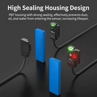 Sensor Fotoelektrik Ultra Tipis WTX Seri EZ NPN PNP Tipe Diffuse Through Beam untuk Deteksi Otomatisasi Ruang Sempit