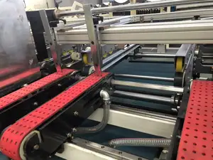 เครื่องติดกาวโฟลเดอร์กล่องกระดาษกึ่งอัตโนมัติรุ่น 1500 เครื่องติดกาวพับกระดาษแข็งลูกฟูก