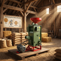 Machine à décortiquer le riz série SB, décortiqueuse de paddy, blanchisseur de riz, moulin à riz électrique pour le traitement des céréales agricoles