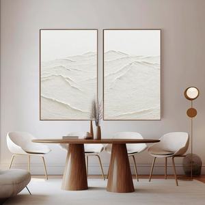 Arte Mural 3D Contemporáneo Minimalista, Pintura al Óleo Hecha a Mano sobre Lienzo para Decoración de Hogar, Oficina y Hotel de Concepto Abierto - Product Image 1