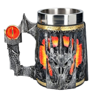 אדון מימי הביניים הטבעות lr21 mordor קיבולת גדולה שרף & נירוסטה בירה ספל-מתנה כוס מתנות - Product Image 4