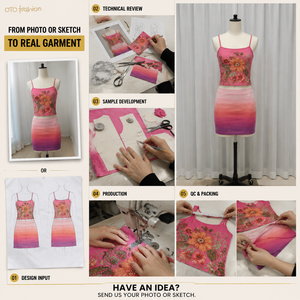 Ensemble deux pièces rose à motifs floraux dégradés pour femme, coupe ajustée, longueur mini, idéal pour les fêtes estivales, fournisseur OEM en gros - Product Image 5