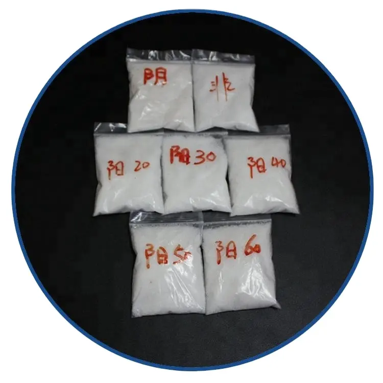 Cationic Polyelectrolyte polyacrylamide cation pam types of flocculating agents