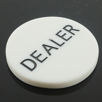 Accessoires de casino Jetons de poker Dealer Button Big Blind All in Buttons Party Casino Poker Card Game Equipment Cheap Delaer Chips