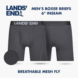 FOXA Mens <b>Boxer</b> Briefs 4 Pack Mid Rise Breathable <b>Polyester</b> Underwear for Men - Product Image 3