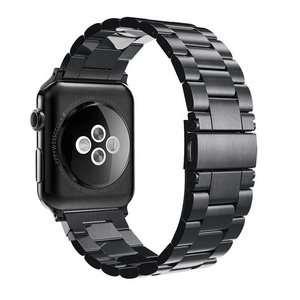 Banda de acero inoxidable 42mm 44mm 38mm 40mm <span class=keywords><strong>Correa</strong></span> de pulsera de metal <span class=keywords><strong>para</strong></span> <span class=keywords><strong>IWatch</strong></span> 5/4/3/2/1/ Three Link Band - Product Image 5