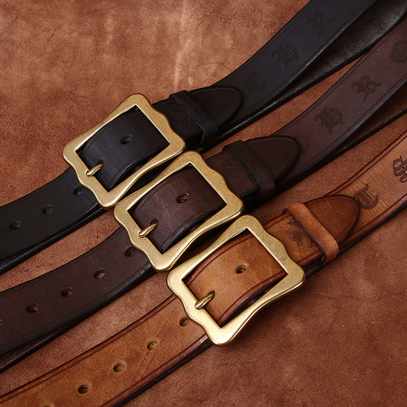 Vintage Belt Handcrafted Thickened Engraved Leather