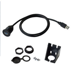 Usb3.0 Panel Mount <b>Cable</b> 1M <b>Waterproof</b> Durable For Car Boat Motorcycle Dashboard - Product Image 5