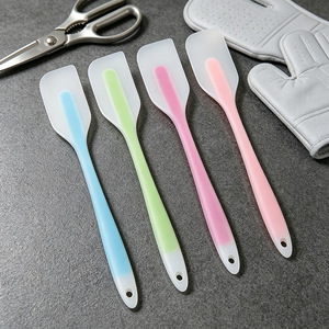 Espátula de silicona, raspador integrado, pala, cuchillo para mezclar pasteles y crema, herramienta de cocina resistente a altas temperaturas - Product Image 3