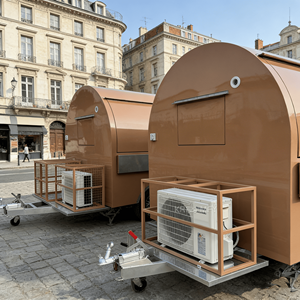 Remolque de Comida Multifuncional Totalmente Equipado para Helados, Café y Jugos, Carrito Móvil para Negocios, Resistente a la Corrosión - Product Image 3