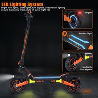 Scooter électrique tout-terrain F3 Plus 1000W haute puissance, autonomie 80 km, vitesse 51 km/h, 48V, pour adultes et adolescents