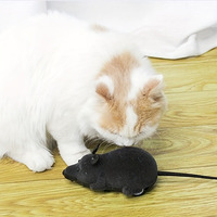 Vente en gros de souris télécommandée sans fil de simulation jouets interactifs électriques en peluche chat rat