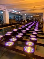 Lot de 6 projecteurs LED RGB rotatifs 300W, type Par mural, DMX, pour éclairage de scène, fêtes, clubs, discothèques et Noël