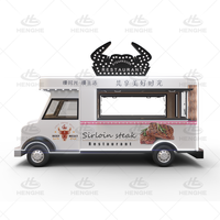 Furgoneta de Comida Comercial Cafetería Móvil Carrito de Comida Personalizado Sobre Ruedas Pequeño Remolque de Comida con Cocina Totalmente Equipada