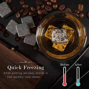 Đá Viên Whiskey Tái Sử Dụng Được Là Một Trong Những Loại Tốt Nhất Bạn Có Thể Mua Để Uống Quà Tặng Với Túi Nhung Đá Làm Lạnh Rượu Whisky - Product Image 6