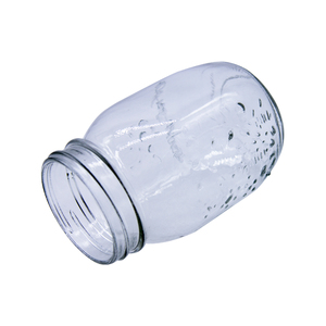 Commercio all'ingrosso 16oz noci sottaceti di mandorle di ceci contenitore chiaro 500ml cibo muratore quadrato salsa rotonda barattolo di <span class=keywords><strong>vetro</strong></span> con coperchio Modulare <span class=keywords><strong>in</strong></span> metallo - Product Image 4