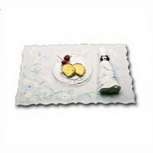 Vietnamien Non. 1 Serviette de table 100% lin doux brodé satiné Marque VNAP Taille personnalisable Utilisation à domicile, en avion, au restaurant - Product Image 1