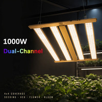 Lampu Tumbuh LED Spektrum Penuh Terbaik 1000 W 4x4 Baru 2026 Lampu LED Tumbuh 1000 Watt 3.2 µmol untuk Perkecambahan, Vegetatif, dan Pembungaan