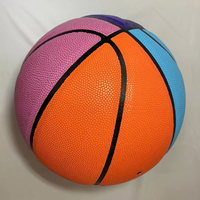 Mini ballon de basket-ball en PU, couleur personnalisée de haute qualité, pour camp de couleurs mixtes, taille 3 4 5, nouvelle collection