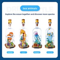 Seri Kehidupan Laut yang Kompatibel dengan Model Dinosaurus Ikan Lentera; Mainan Edukatif dari Plastik ABS untuk Merakit.