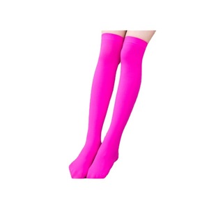 Knee <b>Socks</b> Women Cotton Solid Color Medium Thickness Over The Knee Spring Summer College Style - Product Image 5