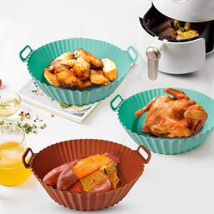 Juego de Accesorios Reutilizables para Freidora de Aire, Cesta Doble de Silicona de 70g y 16 cm (8 Pulgadas) para Freidoras de Aire - Product Image 4