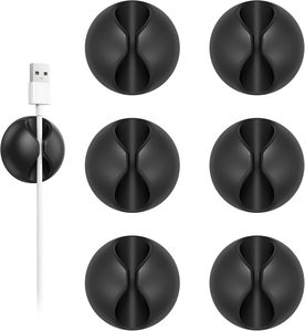 Organizzatore di Cavi Adesivo Regolabile in 3 Misure per Scrivania, Comodino e Auto, Accessori per Consumatori Ningbo - Product Image 1