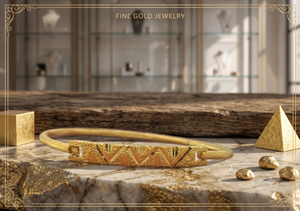 DIVYORO Bracelet de mariée plaqué or de luxe pour femme, style Kada, avec design texturé minimaliste et pièce centrale géométrique - Product Image 3