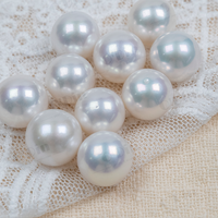 Perles d'eau douce naturelles Edison, 11-12 mm, grandes perles rondes, bon lustre, vente en gros