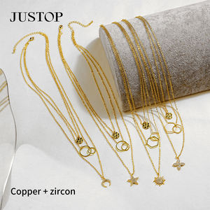 <b>Long</b> Pendant <b>Necklace</b> OEM/Wholesale Custom Waterproof Stainless Steel <b>Gold</b> Silver Plating Link <b>Chain</b> Unisex Trendy Fashion - Product Image 4