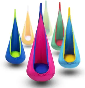 टॉपिड स्विंग सीट ब्लू ग्रीन हैममॉक चेयर फांसी किट आउटडोर आंगन बेडरूम के लिए बहुमुखी पूरे आउटडोर फर्नीचर - Product Image 1