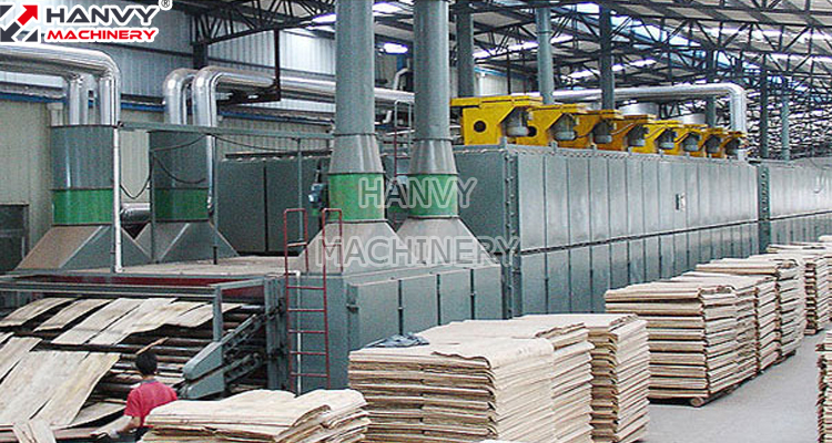 Автоматический загрузчик ролик 4 этажа сушилки шпона фанеры сушильной машины древесного шпона