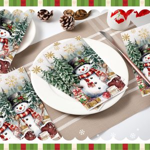 Theo Mùa Tùy Chỉnh In Khăn Ăn Giấy Serviettes Cho Đám Cưới Cocktail Bữa Ăn Tối Giáng Sinh Chủ Đề Trang Trí - Product Image 5