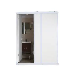 XNCP Hotel Project Overall Shower Enclosure Curved Fan Partition Glass Sliding Door Shower Enclosure Bathroom Toilet Bathroom