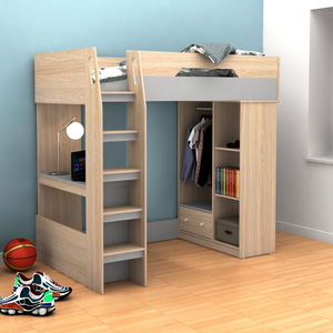 2023 New Modern Bedroom <strong>Mid</strong> <strong>Sleeper</strong> Children's Gaming Bed with Adjustable Desk - Product Image 1