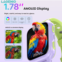 Reloj Inteligente LAGENIO K9 con Android, Tarjeta SIM, GPS+WIFI+LBS, Pantalla de 1.78 Pulgadas, 1+8G, Videollamadas HD, Resistente al Agua, Certificación CE, RoHS, FCC, 4G, para Niños