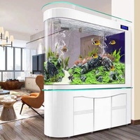 Aquariums marins en verre carré transparent sur mesure pour la décoration, aquariums d'eau salée
